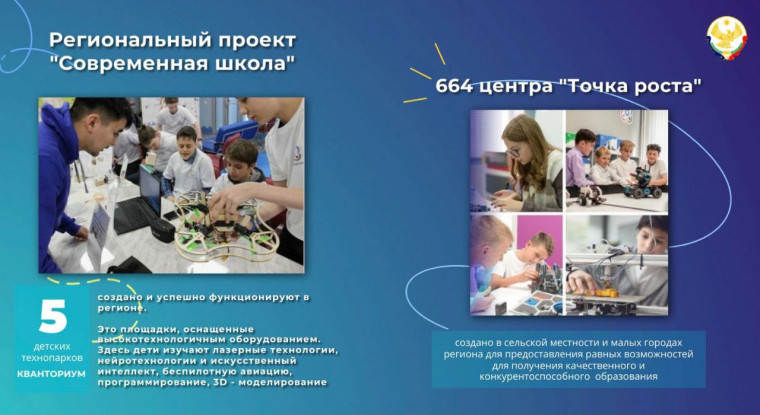 Образование в Дагестане стремительно развивается благодаря Национальным проектам.